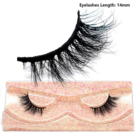 Half Lashes Mink Eyelashes Fluffy Soft False Eyelashes Wispy Cross Mink Eye Lashes Natural Short Mink Eyelash Extension Makeup