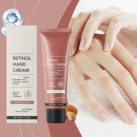 Retinol Hand Cream Firming Hand Lotion Retinol Moisturizer For Aging Dry Cracked Hands Hydrates & Soothes Dry Hands Non-Greasy