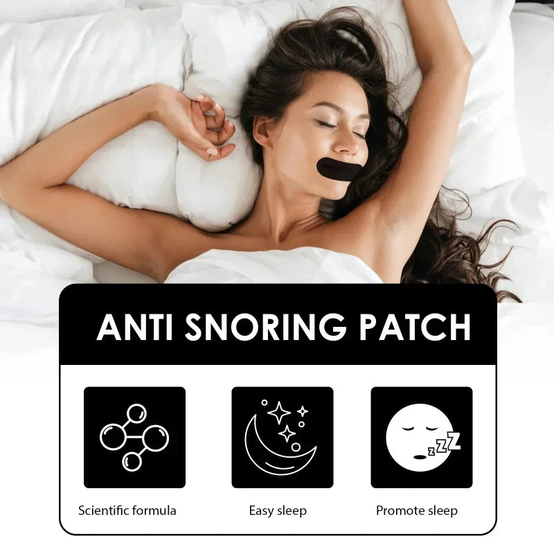 30pcs Anti-Snoring Mouth Strips, Sleep Tapes, Sealing Patches, Used to Seal the Mouth, Transparent Patches to Prevent Mouth Brea