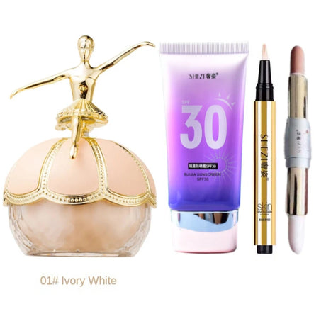 Shezi Good Price Facial Body Sunscreen Whitening SPF30 Concealer Highlight Base Makeup Set Sunscreen Kit Cosmetics