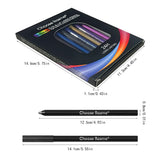12 Pcs Set of Waterproof Eyeliner Pens with Shimmering Effects - Includes Eyeshadow Durable and Easy to Color Highlighter