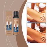 Leg Makeup Spray Waterproof Body Bronzing Mist Sunless Self Tanner Leg Concealer for Flawless Tan Glow 120ml