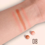 Long Lasting Roll-on Blush Shimmer Matte Finish with Brush 3D Glossy Texture for Daily Makeup Rich in Texture