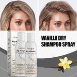 Vanilla Scented Dry Shampoo Spray Oil Absorbing Volumizing Hair Refresh Instant Clean No Water Needed Travel Size 100ml