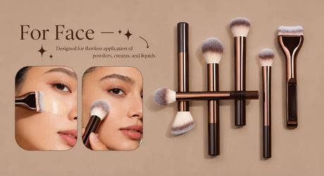 14 PCS Makeup Brushes Professional Make Up Brushes Premium Synthetic Powder Concealers Brushes Travel Makeup Brush Set