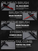 Hair Styling Comb & Brush Set, Boar Bristle Teasing Brushes & Tail Combs, Edge Control Styling Tools，Nylon Bristles, ABS Handle