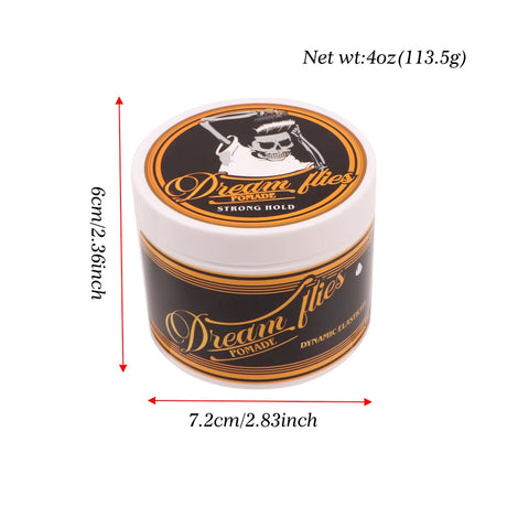 Man Retro Styling Pomade Gel Long-Lasting Moisturizing Hair Wax Pomade For Fluffy Hair Toupee Caramel Hair Oil Barbershop Tools
