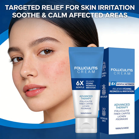 Folliculitis Cream Reduce Redness Relieve Itching Soothing Stimulating Herbal Gentle Smoothing Nourishing Care Cream