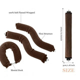 Heatless Hair Curling Rod Headband No Heat Soft Flexi Rollers Lazy Curls with Hook Sleeping Hair Styling Tool for Natural Look