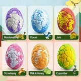 6PCS/SET Dinosaur Egg Adventure Bath Bomb Within Random Dinosaur Toy Moisturize, Stress Relief Cleasing Bathing Ball