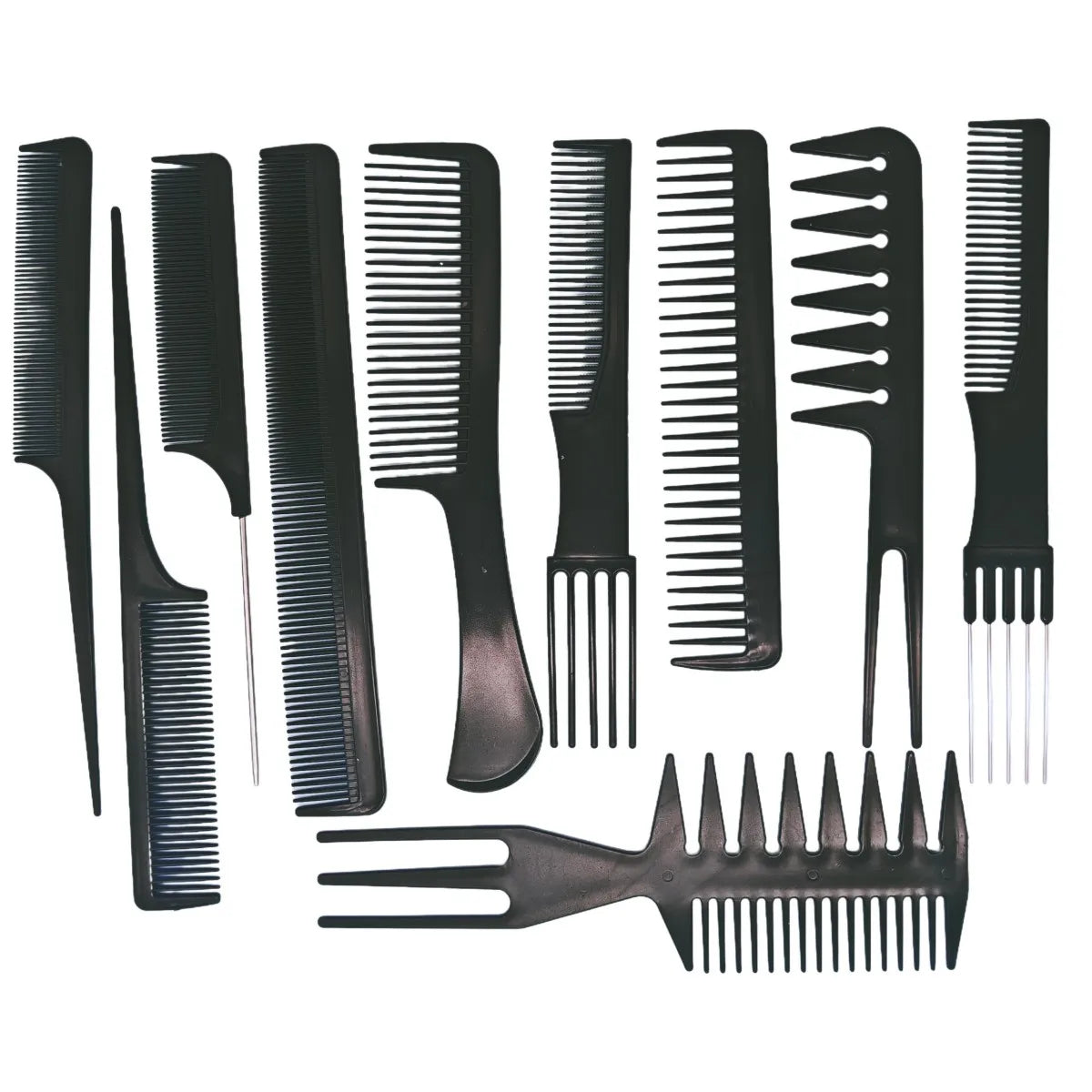 10pcs New Styling Hairdressing Men Women Beauty Salon Hair Hairdressing Black Brush Combs Hairbrush