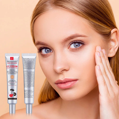 45ml Color Correcting CC Cream Facial Centella Asiatica Repair BB Cream Natural Concealer Whitening Liquid Foundation Cosmetics