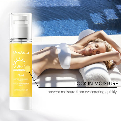 Sunscreen Spray Facial Moisturizing Rapid Absorption Refreshing Not Sticky Isolate Uv Brightening Body Shiny Sunblock Spray Skin