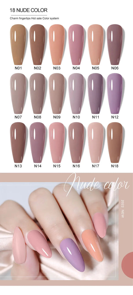 Clou Beaute Grey Color Nail Gel Polish Full Coverage Nail Polish Dark Red Gel Lacquer Varnish Vernis Semi Permanent Nail Art