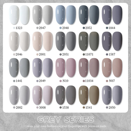 Clou Beaute Grey Color Nail Gel Polish Full Coverage Nail Polish Dark Red Gel Lacquer Varnish Vernis Semi Permanent Nail Art