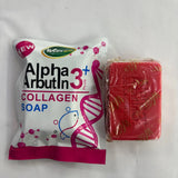 Arbutin 3 Collagen Facial Soap Moisturizing Brightening Deep Cleansing Body Face Wash Foam Facial Cleanser Handmade Soap