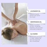 Lavender Essential Oil Moisturizing Body Skin Smoothing Soft Stress Relief Muscle Sore Help Sleep Spa Relaxing Massage Oil
