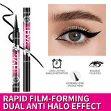 12-pack of best-selling black liquid eyeliners, long-lasting and waterproof, exquisite cosmetics.