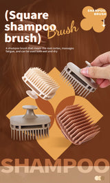1pcs Silicone Shampoo Brush Head Scalp Massage Comb Hair Washing Comb Body Massage Shower Brush Salon Hairdressing Tool