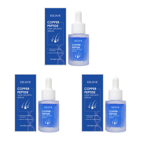 Copper Peptide Hair Density Serum Nourishing Scalp Strengthening Hair Follicles Anti Breakage Fuller Healthier Hair Lightweight & Fast Absorbing