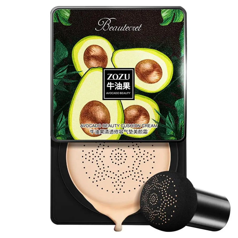 Air Cushion CC Cream Avocado CC Cream Foundation Long Lasting Matte Concealer Moisturizing BB Cream Makeup For Women & Girls