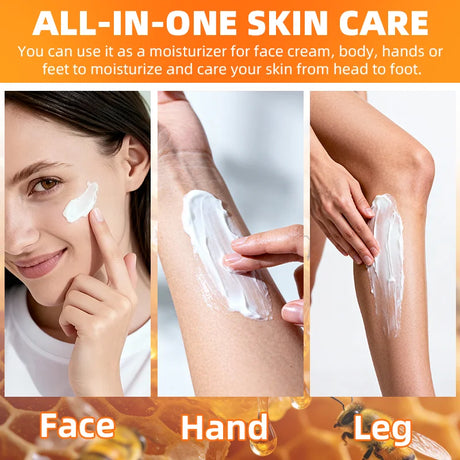 YUITIKUE Honey Shea Butter Body Cream 100g 48H Long Lasting Hydrating Lotion with Vitamin E for Dry Sensitive Skin