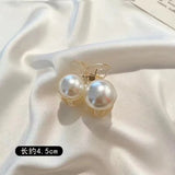 Simulated Pearl Hair Claws for Women Korean Acrylic Hair Clips Girls Large Size Barrette Shark Clip Fashion Hair Accessories
