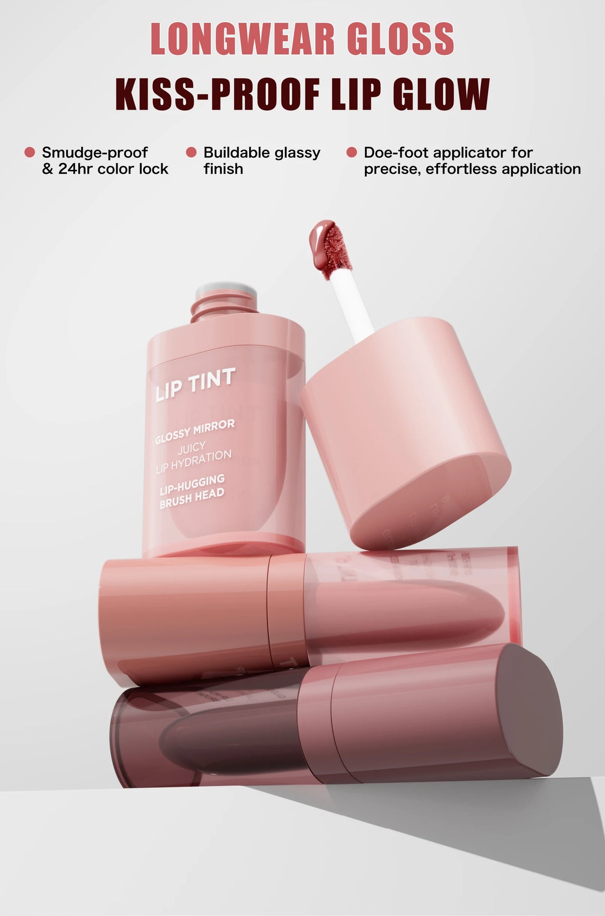 Velvet Lip Gloss Matte Lip Tint Waterproof Non-stick Cup Anti-fade Moisturizing Long Lasting Plump Lip Makeup