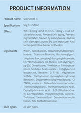 MSLAM Whitening Sun Cream Facial Body Sunscreen Sunblock Skin Protective Cream Anti-Aging Oil-control Moisturizing SPF 50