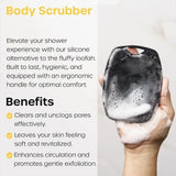 1Pc Soft Silicone Exfoliating Body Brush Gentle Massage Back Scrubber Deep Cleansing Shower Bath Tool