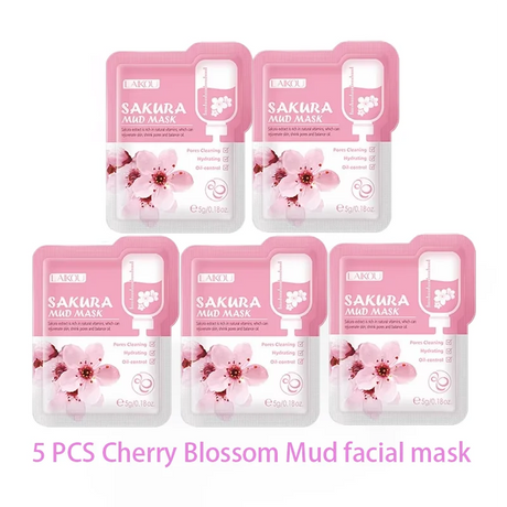 Purifying Clay Facial Mask in Pouch,For Acne, Oily & Combination Skin, Deep Cleansing, Detoxifying, Skin Care, Face Mud Mask 5g