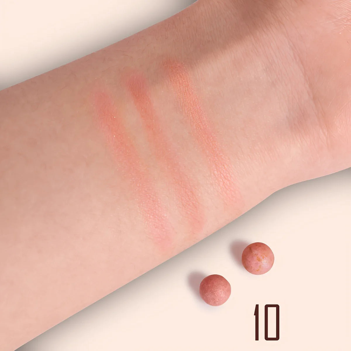 Long Lasting Roll-on Blush Shimmer Matte Finish with Brush 3D Glossy Texture for Daily Makeup Rich in Texture