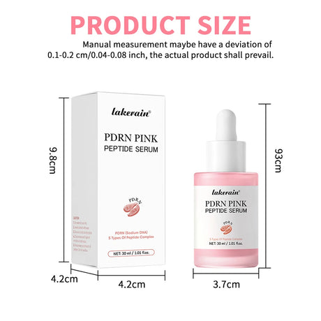 Salmon DNA PDRN Pink Peptide Serum Pink Glow Serum Remove Skin Darkness Hydrating Moisturizing Firming Korean Skincare