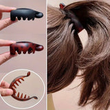 4 pcs banana clips, small size, vertical clips for women, elegant high ponytail hairpins, twist clips, simple hair accessori