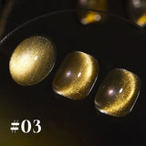 1-6PCS 12ML Human Fantasy Cat Eye Gel Nail Polish Ice Clear High-end Glass Bead Semi-permanent Gel Nail Polish Nail Art Supplies