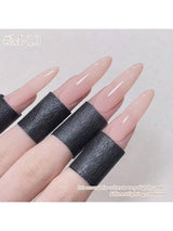 6pcs 15ml Ice-Transparent Nude Pink Nail Polish Full Set of Phototherapy Gel Suitable for Nail Salon DIY