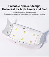 6W Mini Nail Dryer Machine Portable 6 LED UV Manicure Lamp Home Use Nail Lamp For Drying Polish Varnish With USB Cable
