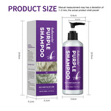 Purple Hair Dye Shampoo for Blonde to Cover Gray Non-irritating Hair Fading Yellow After Bleach Hair Shampoo Gray Hair Remedy