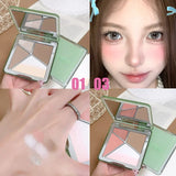 All-in-One Contour Palette Makeup Pearlescent Highlighter&Matte Nose Shadow Shimmer Sculpt&Define Beauty Natural Finish Cosmetic