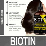 Biotin Hair Oil - Pure Liquid Vitamins for Hair Care, Adds Shine to Hair - Unisex