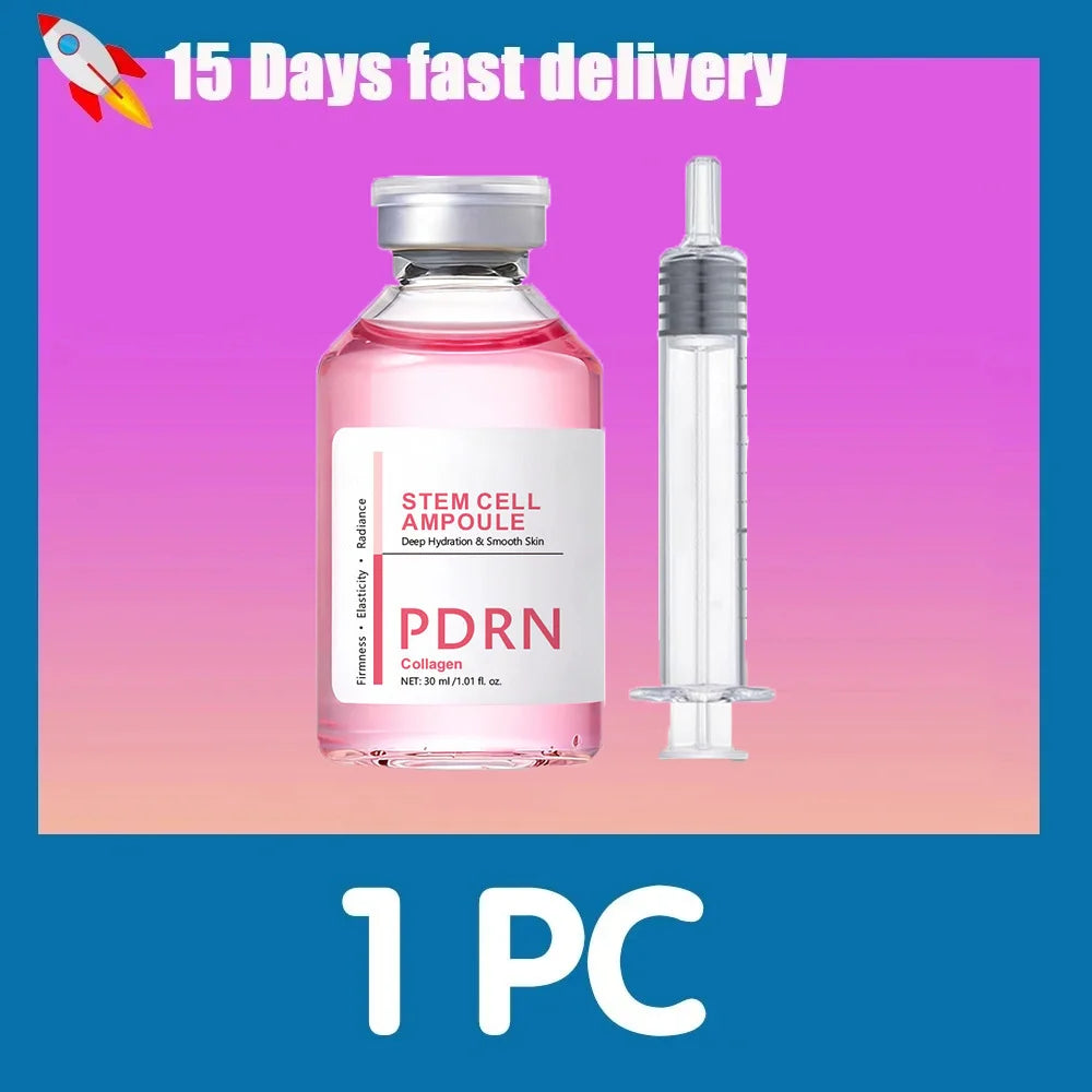 Stem Cell Ampoule Essence, Pink PDRN Ampoule, Collagen Moisturizing Anti-Aging Essence