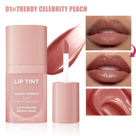 Brand Mirror Lip Gloss 5ml Non Stick To Cup Non Fading Long-lasting Moisturizing Hydrating Natural Portable Brush Head Lip Gloss