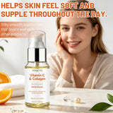 Facial Serum | Vitamin C & Collagen Infused Daily Skin Care Serum, Hydrating & Gentle Exfoliating Facial Treatment for All Skin