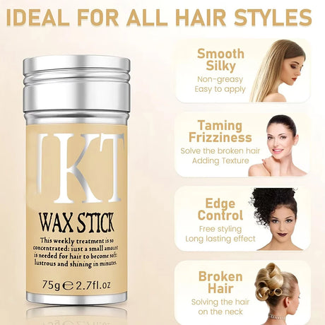 High Quality Hair Wax Stick for Wigs and Hairstyling-Edge Control, Non-Greasy Pomade for Fly Away and Frizzy Hair,Christmas gift