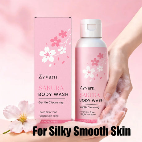 Sakura Body Wash Body Odor Control Deep Cleansing Skin Long Lasting Fragrance Moisturizing Smooth Even Skin Tone Bath Product