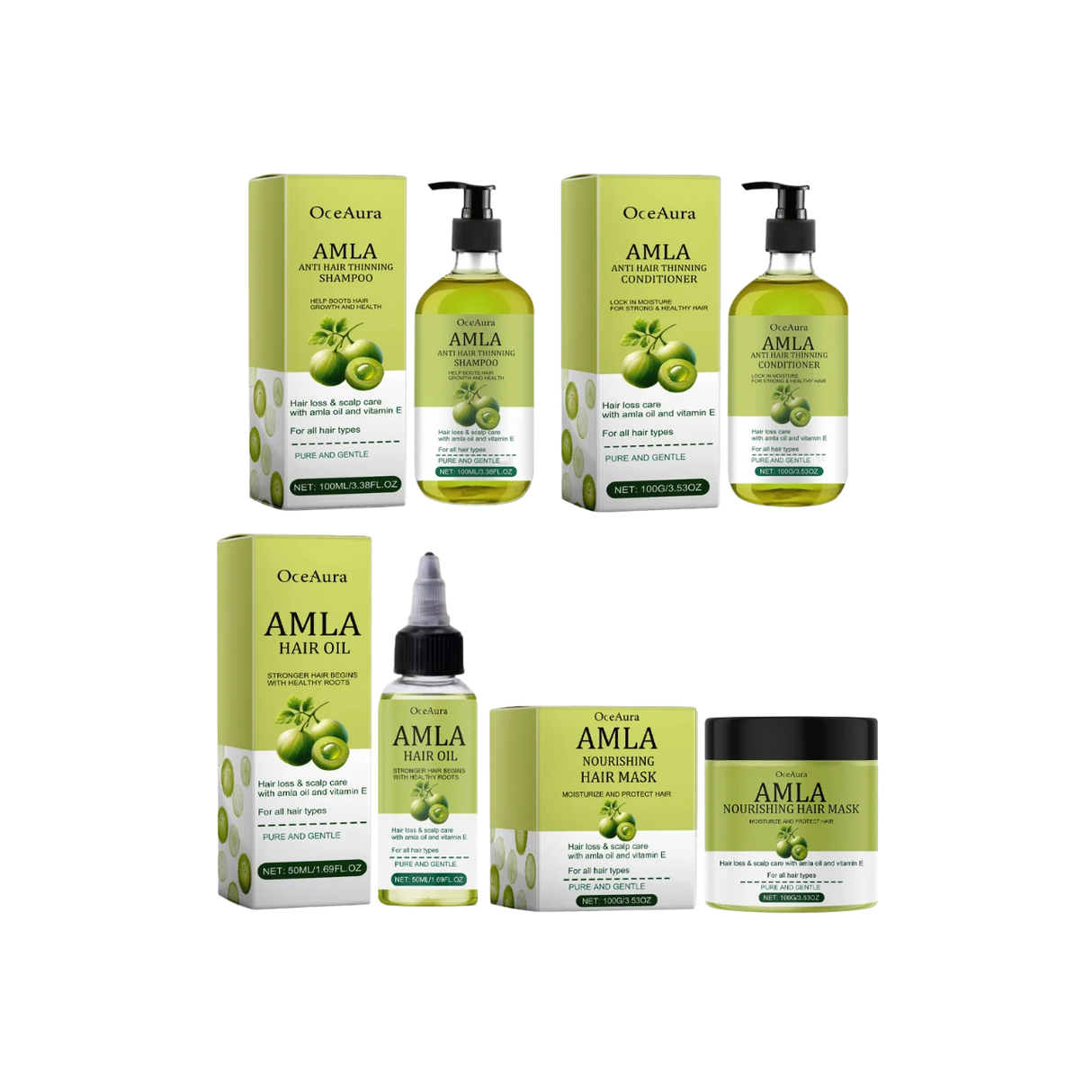 Original Amla Oil Hair Growth Moisturizing Smoothing Repair Damaged Dry Frizzy Ends Split Scalp Treatment Hair Mask Conditioner