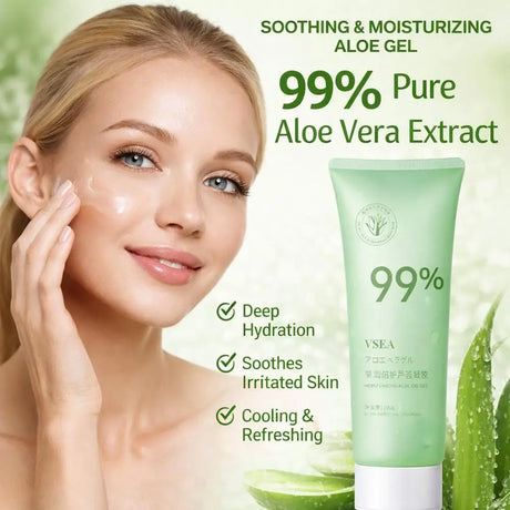 Aloe Vera Gel Moisturizing Face Body Cream Sunburn Repair Hydrating Soothing After Sun Acne Treatment Sensitive Skin Care