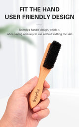 Barbertop Men Beard Brush Wooded Handle Soft Hair Cleaning Brush Broken Hair Remove Comb Hairdressing Neck Duster Barber Tools