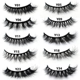 Half Lashes Mink Eyelashes Fluffy Soft False Eyelashes Wispy Cross Mink Eye Lashes Natural Short Mink Eyelash Extension Makeup