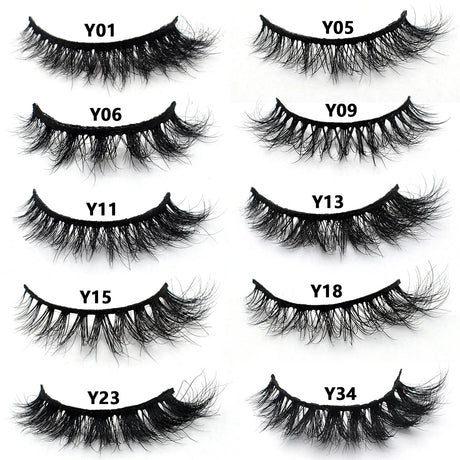 Half Lashes Mink Eyelashes Fluffy Soft False Eyelashes Wispy Cross Mink Eye Lashes Natural Short Mink Eyelash Extension Makeup